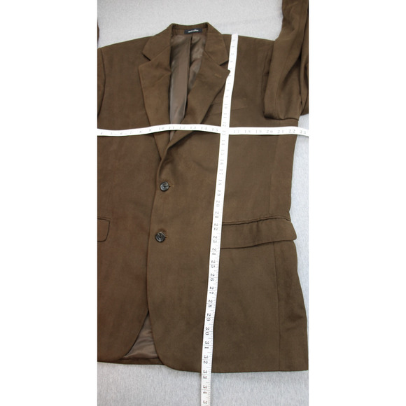 Lauren Ralph Lauren Blazer Mens 42L Brown Microfiber Faux-Suede Sports Jacket - Picture 9 of 10